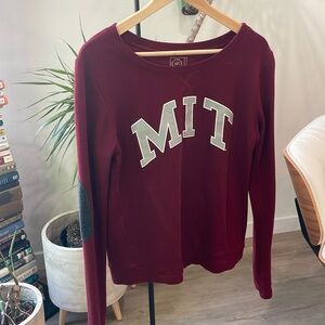 MIT red boat neck sweatshirt  size M